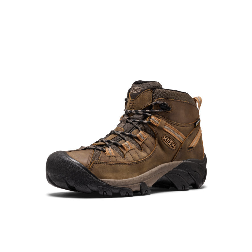 Men's Targhee II Mid Waterproof Hiking Boots | Black Olive/Chipmunk - Image 3