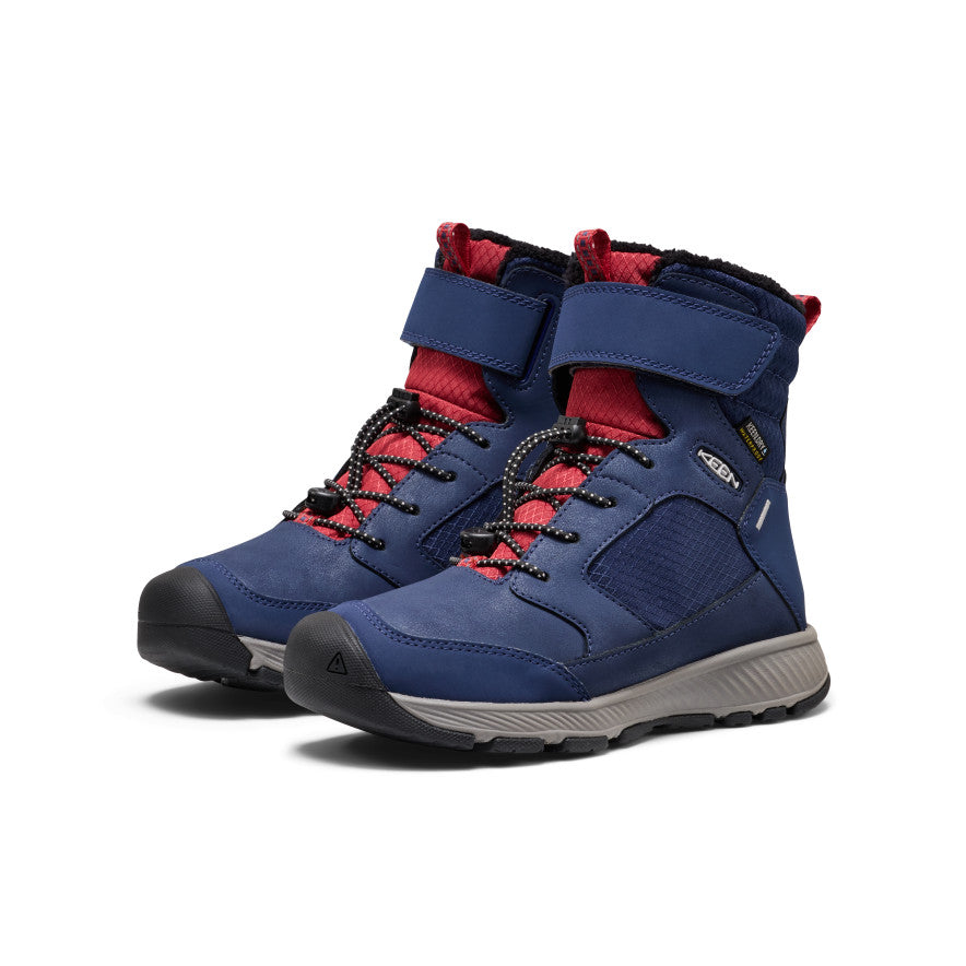 Big Kids' Skua Waterproof Winter Boot | Naval Academy/Garnet - Image 2