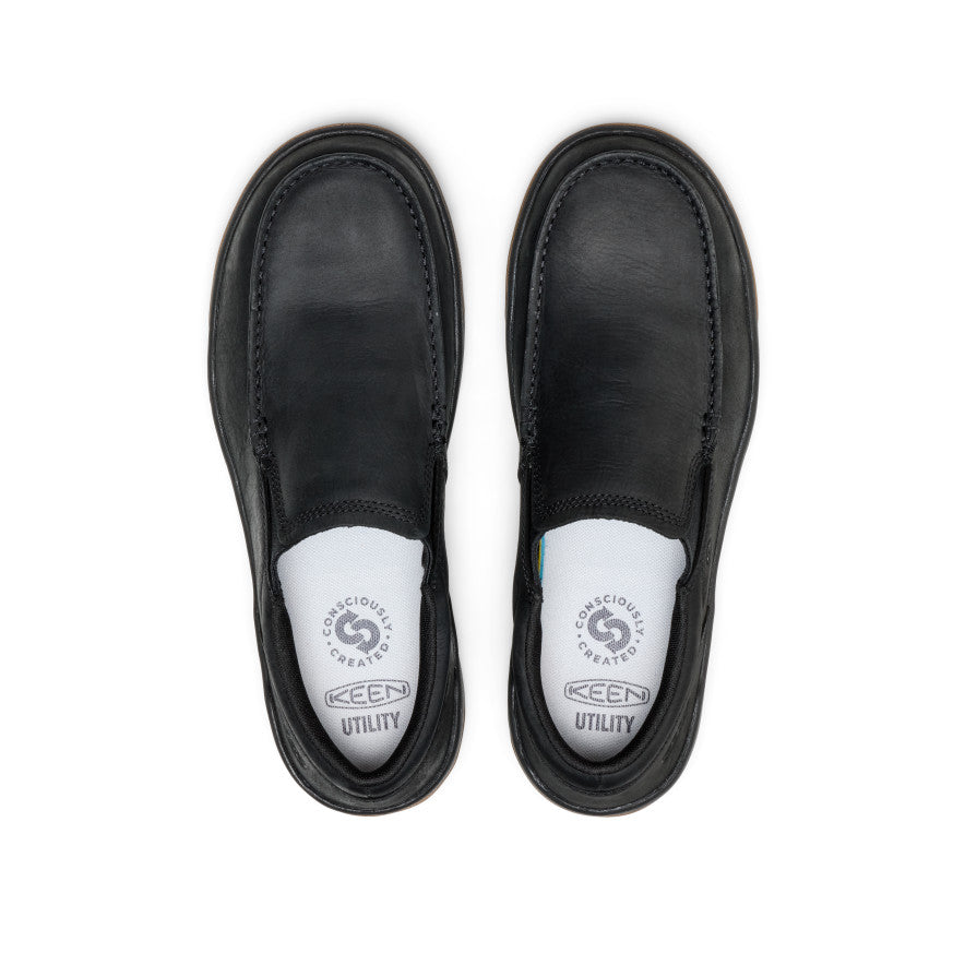 Men's Gibson Slip-On Work Shoe (Carbon Toe) | Black/Gum - Image 4