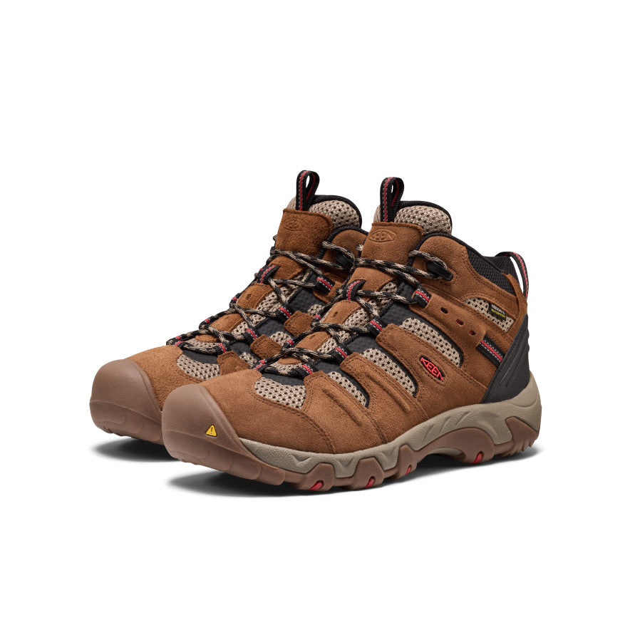 Men's Koven Waterproof Hiking Boot | Bison/Mars Red - Image 2