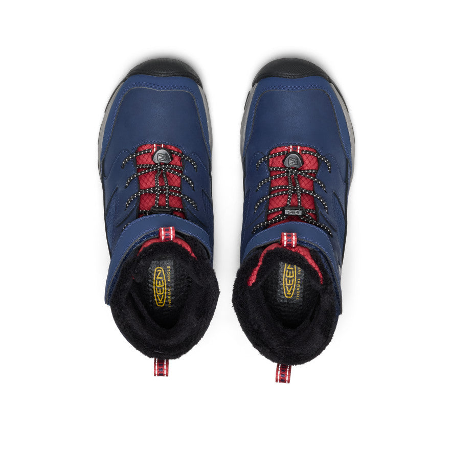 Big Kids' Skua Waterproof Winter Boot | Naval Academy/Garnet - Image 4