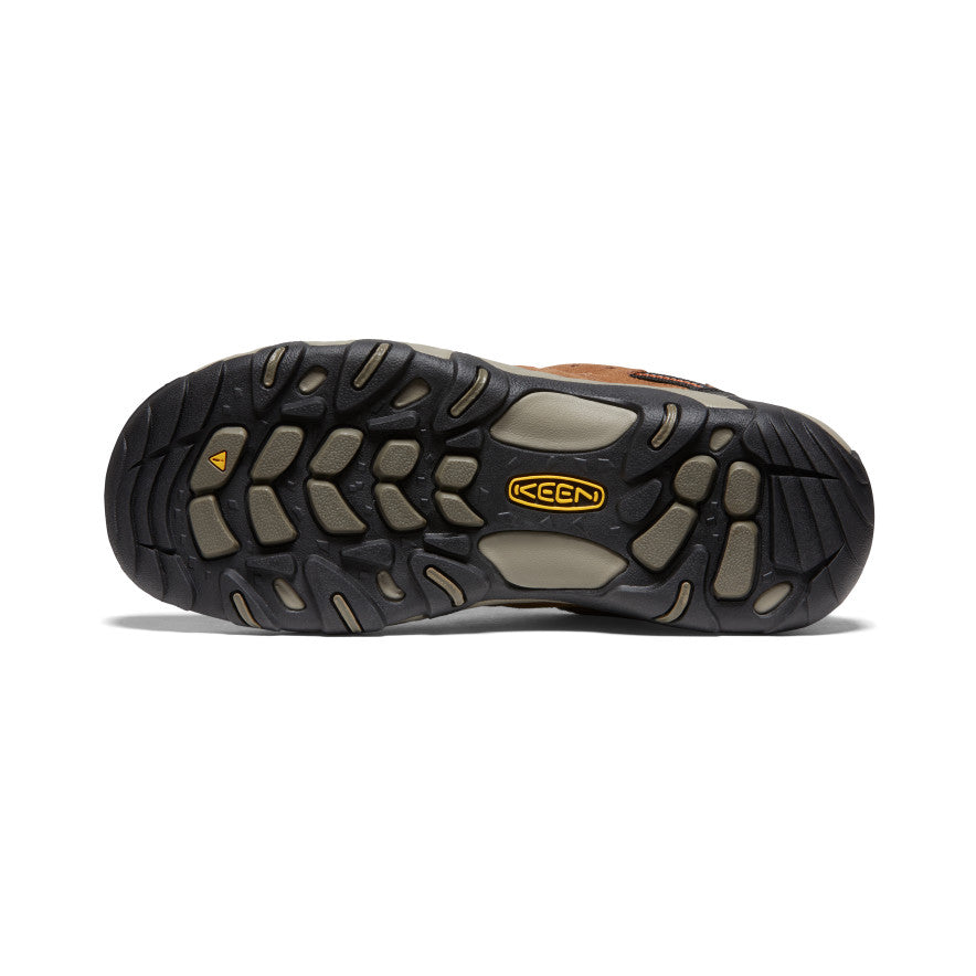 Men's Headout Waterproof Hiking Shoe | Bison/Fossil Orange - Image 6