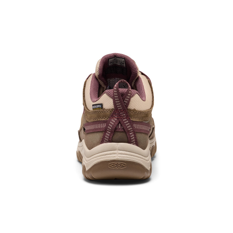 Women's Targhee IV Waterproof Hiking Shoe | Canteen/Huckleberry - Image 5