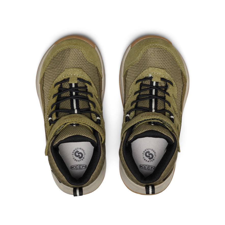 Little Kids' Hightrail Waterproof Hiking Boot | Dark Olive/Martini Olive - Image 4