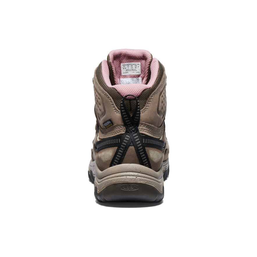 Women's Targhee IV Wide Waterproof Hiking Boot | Brindle/Nostalgia Rose - Image 5