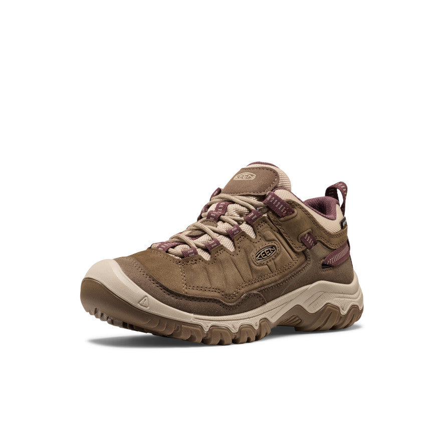Women's Targhee IV Waterproof Hiking Shoe | Canteen/Huckleberry - Image 3