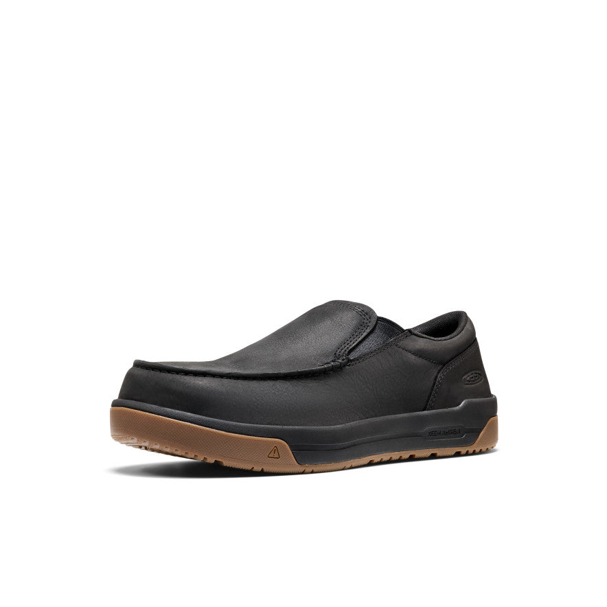 Men's Gibson Slip-On Work Shoe (Carbon Toe) | Black/Gum - Image 3