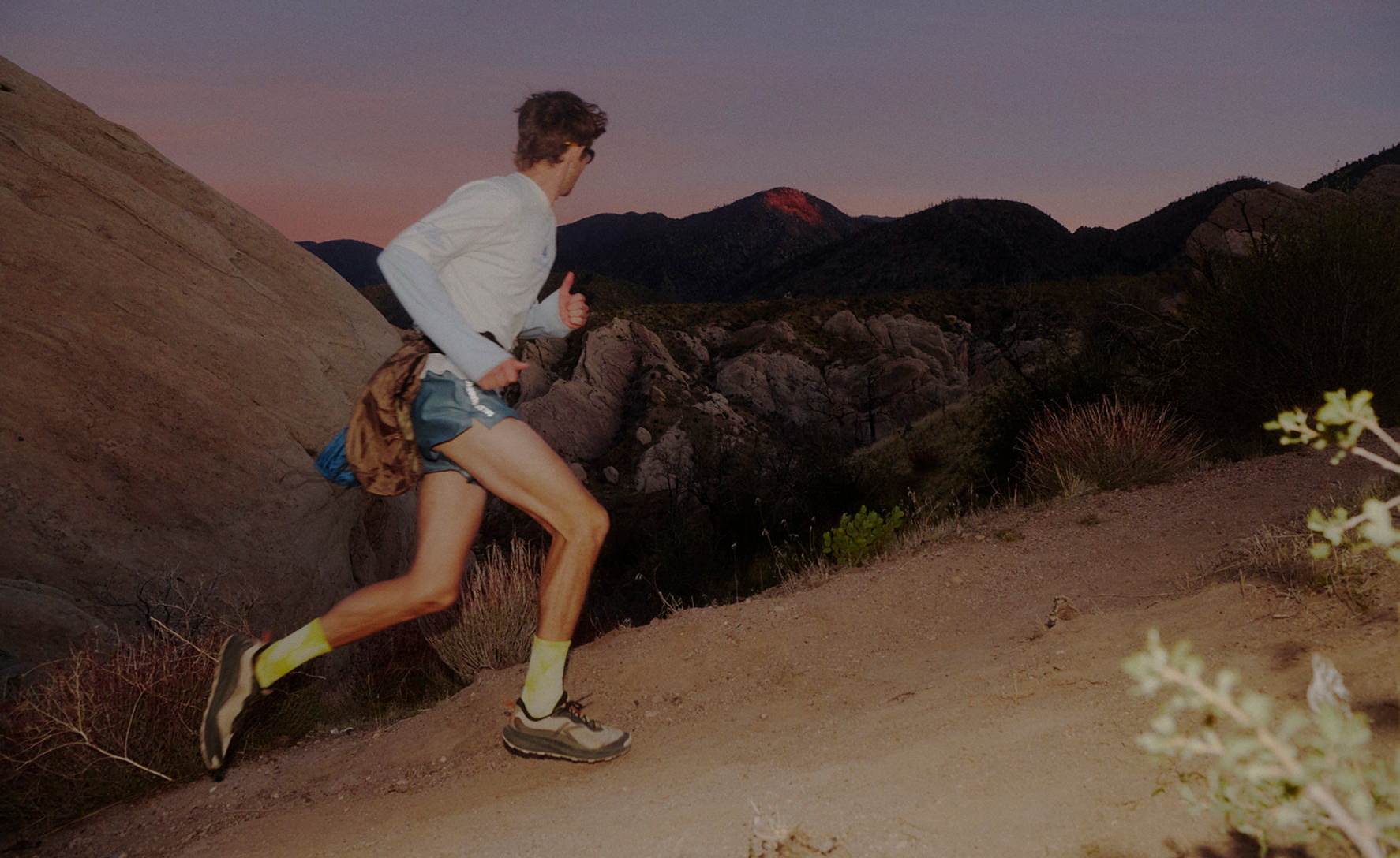 Men's Wander Trail Running Shoe | Fossil Orange/Carrot Curl - Image 7