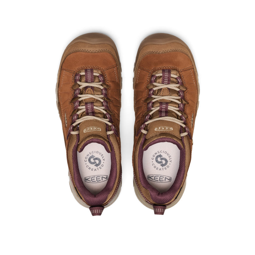 Women's Targhee IV Waterproof Hiking Shoe | Bison/Huckleberry - Image 4