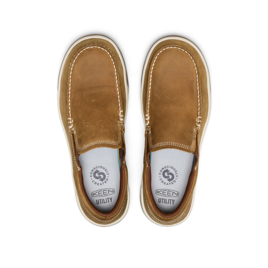 Men's Gibson Slip-On Work Shoe (Carbon Toe) | Belgian/Gum - Image 4