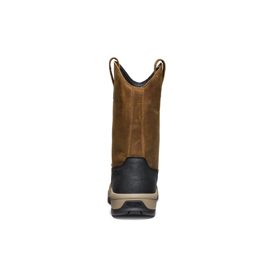 Men's Evanston Pull-On Waterproof Boot (Soft Toe) | Bison/Black - Image 5