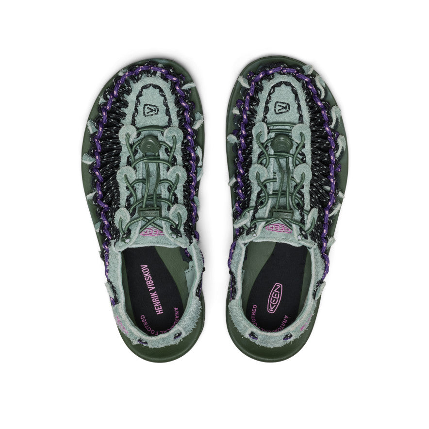 All Gender UNEEK Leather Henrik Vibskov Sneaker | Green Spring - Image 4