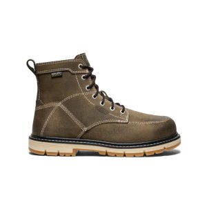 Women's San Jose 6 Waterproof 90° Heel Boot (Aluminum Toe) | Steel Grey/Gum